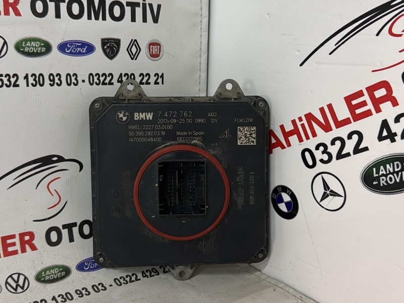 BMW G30 G31 G11 G12 G32 G01 G02 orijinal LED far beyni, parça numarası 63117472762